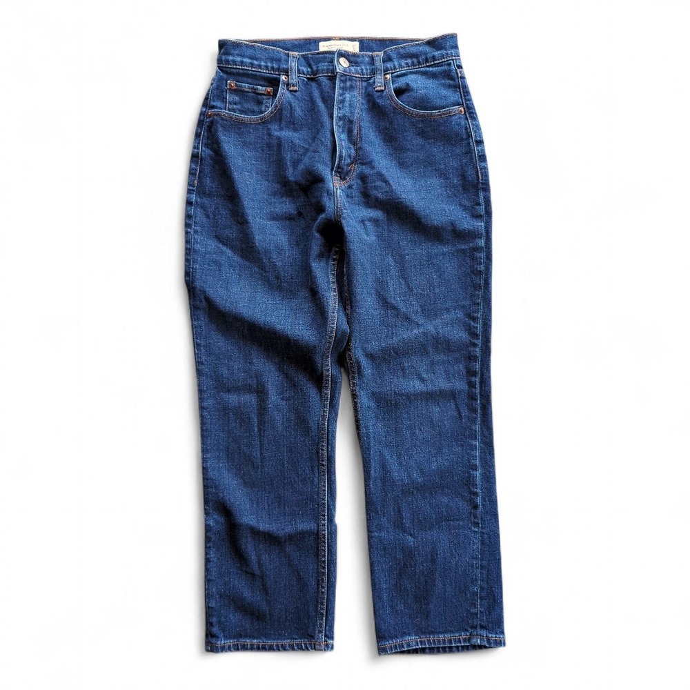 Abercrombie Curve Love Ultra High Rise Ankle Straight Jeans Sz 4 Short‎ - Picture 5 of 10